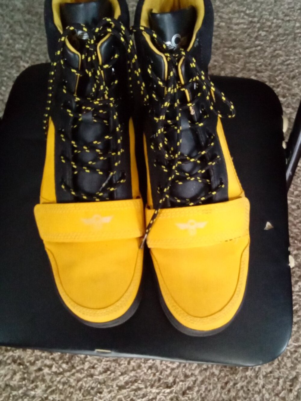 The Creative Recreation Men's Dio Mid-Rise yellow boots